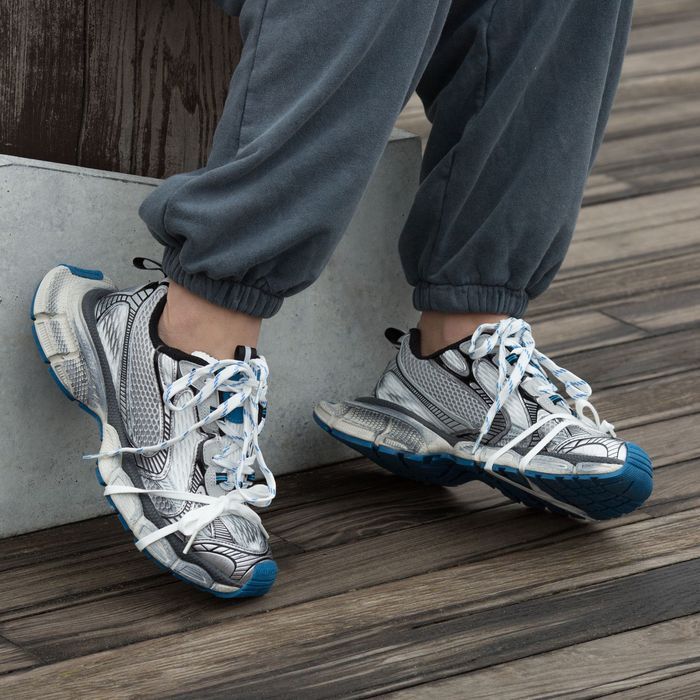 ЕКСКЛЮЗИВ! Balenciaga 3XL Silver White Blue 36 37 38 39 40 баленсіага 3хл сірі білі блакитні