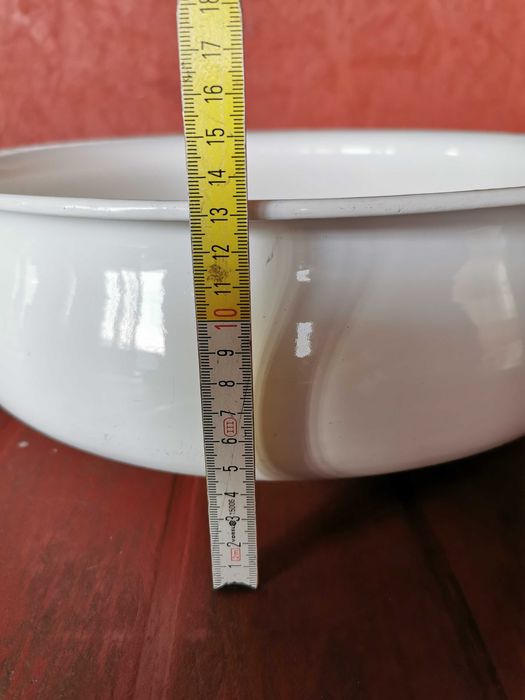 Stara emaliowana miska Silesia śr.39 cm - PRL