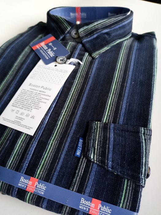 Nowa, sztruksowa koszula męska rozm. L