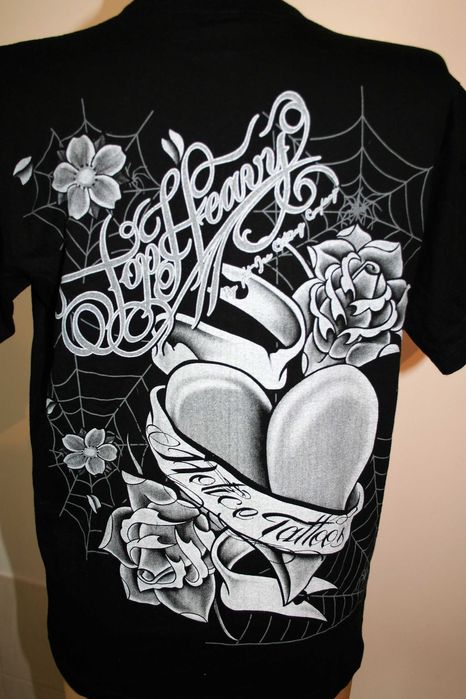 Koszulka z Krótkim rękawem czarny T-shirt HOT Eagle rozmiar: M