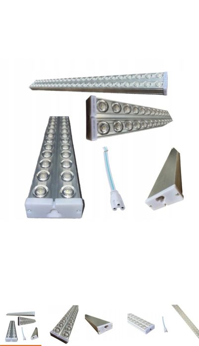 Lampa sufitowa aluminiowa hermetyczna 120cm 300w swiatla