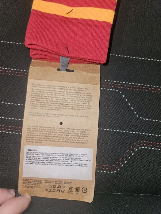 NIKE Move To Zero Skarpetki M/M (38-42) - Czerwone Paski - NOWE