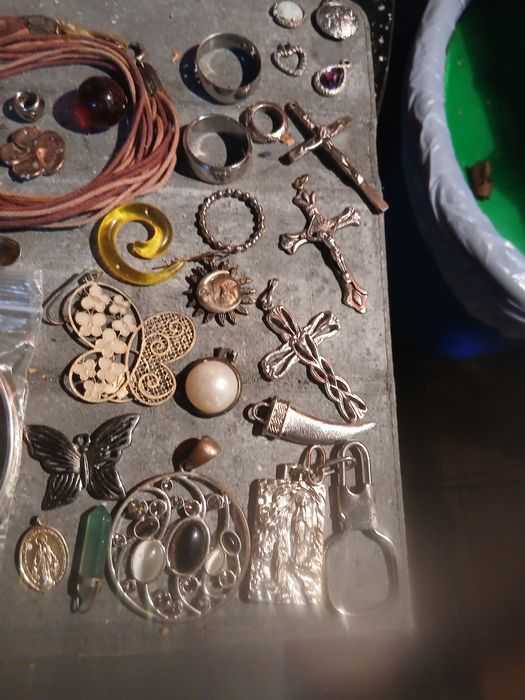 Vários artigos em prata