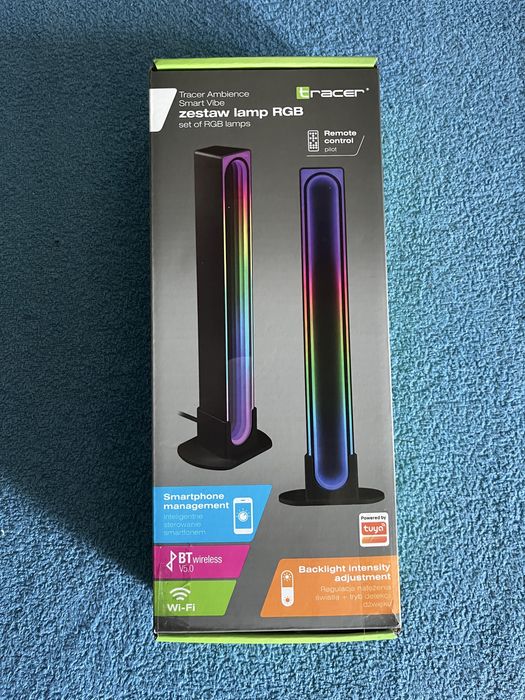 Lampki RGB gamingowe TRACER pilot nowe
