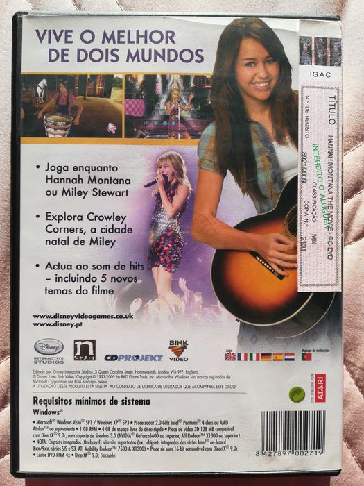 Jogo Hannah Montana The Movie - PC