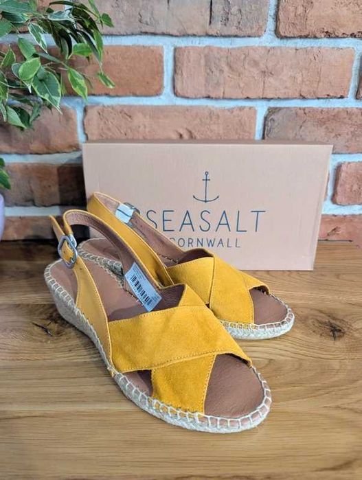 Seasalt Cornwall zamszowe espadryle 100% skóra naturalna 37/38