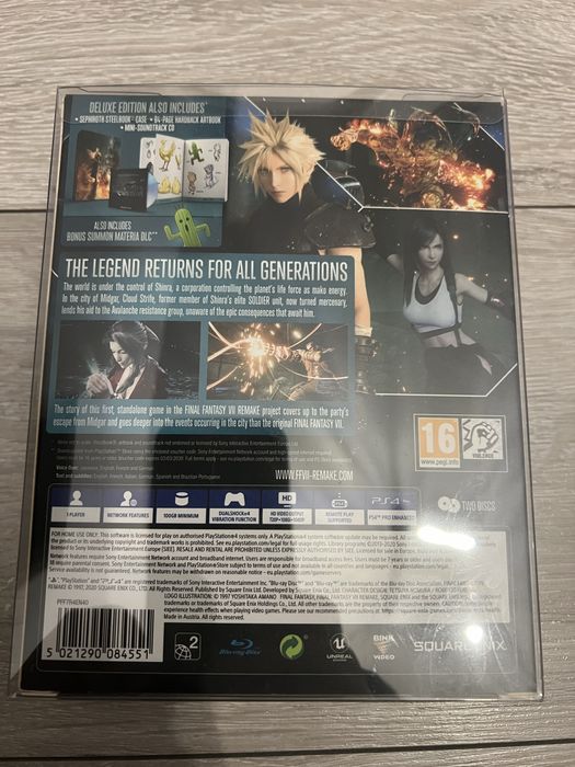 Gra FINAL FANTASY 7 REMAKE PS4 wersja Deluxe, w protektorze