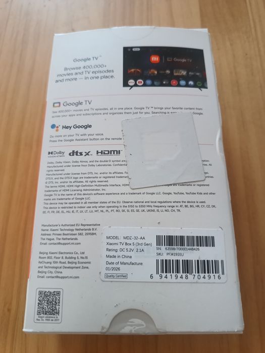 Xiaomi TV Box S (3 generacji)