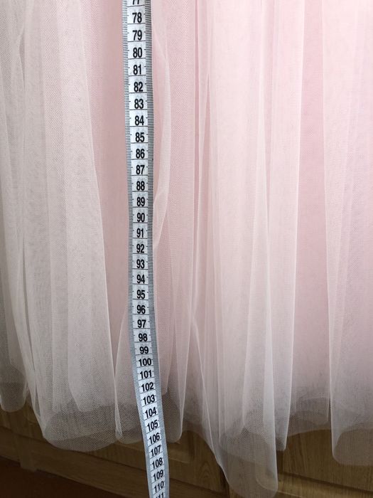 Сукня рожева з квітковим принтом, для дівчинки 128-134, святкова пишна