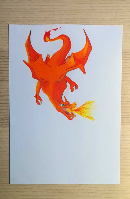 Pokémon Drawing - Charizard (Original & Digital)64730142677378120