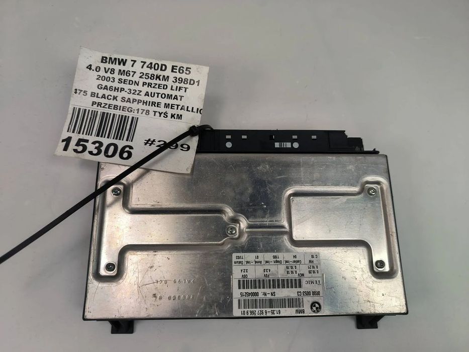 moduł sterowania fotela 61356927266901 bmw 7 2003r.