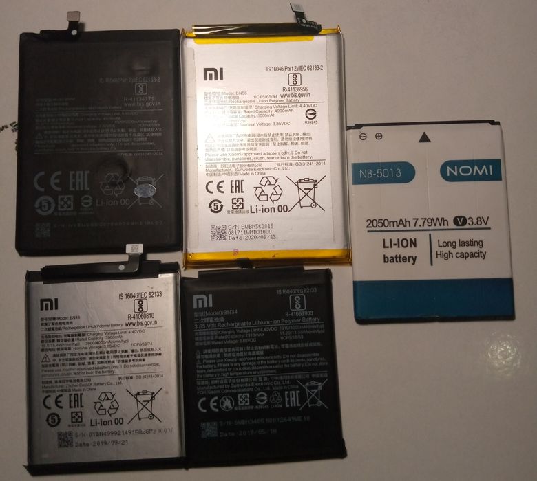 Аккумуляторы для смартфона  redmi, homi