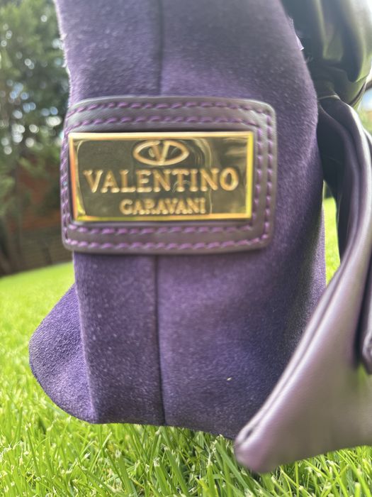 Сумка Valentino набук, сумка Валентино кожаная