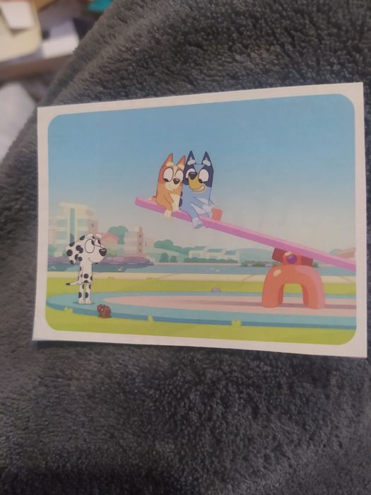 Bluey vamos brincar juntos cromo 104 recuperado Panini