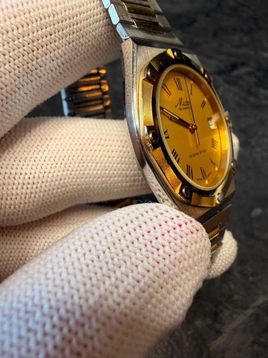 Piękny Mido Ocean Star Quartz Vintage z lat 80. (Szwajcarski Klasyk)