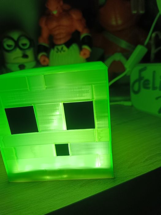 Luminária Minecraft Led