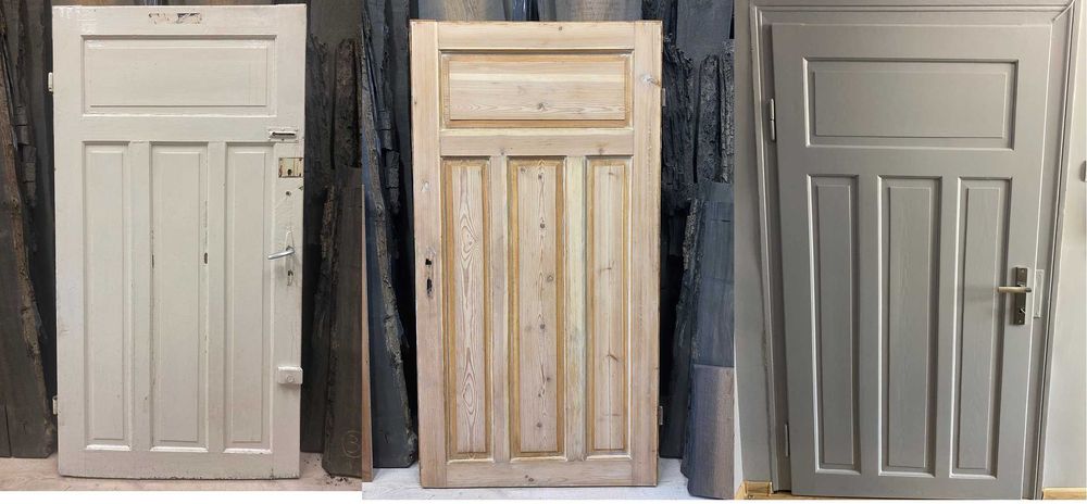 Renowacja drzwi mebli blatów schodów i stołów - odnawianie mebli