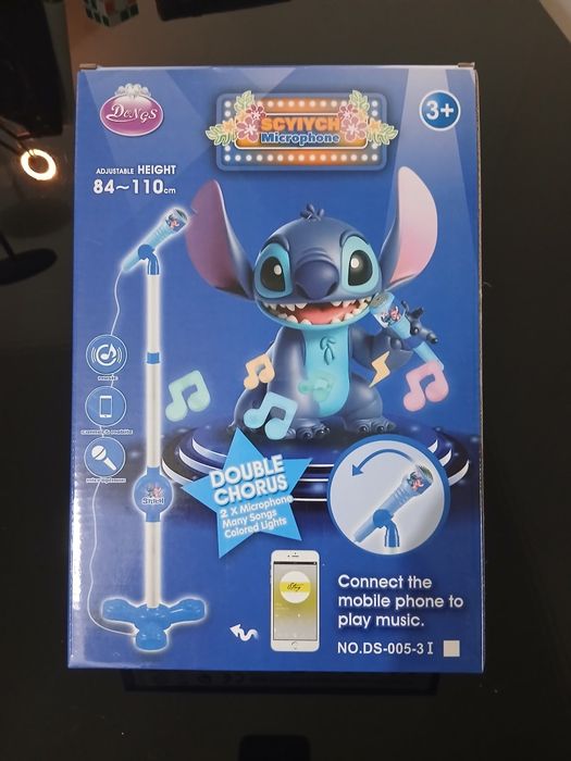 Microfone Infantil Stitch (Novo na Caixa)