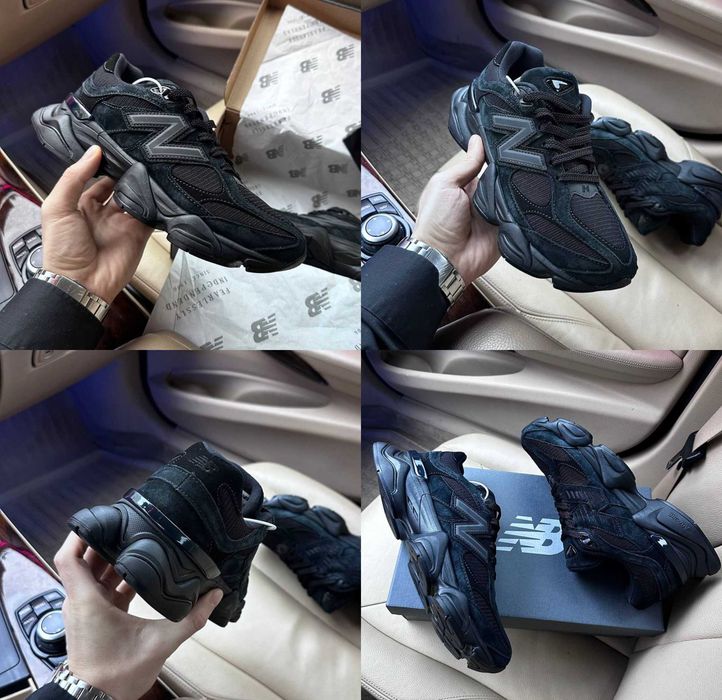 Кроссовки New Balance 9060 Triple Black 36-45 Новинка Осени! Купить!