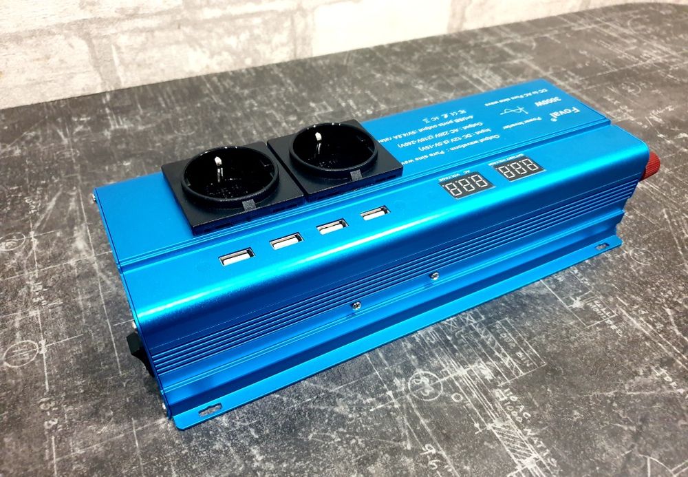 Інвертор Foval перетворювачь инвектор 12/220V ,3000W чистый синус