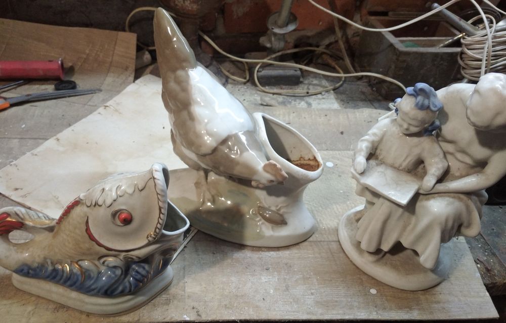 Стеклянные сервизы СССР Рыбки