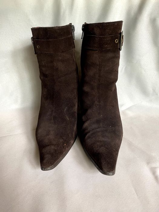 Botas de Senhora Cano médio castanhas