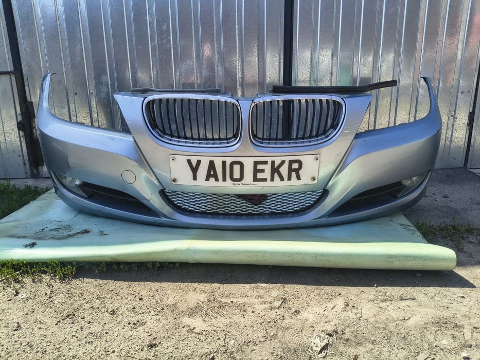 Zderzak przód BMW E90 E91 BLUEWATER METALLIC Lift LCI Kompletny Wysyłka