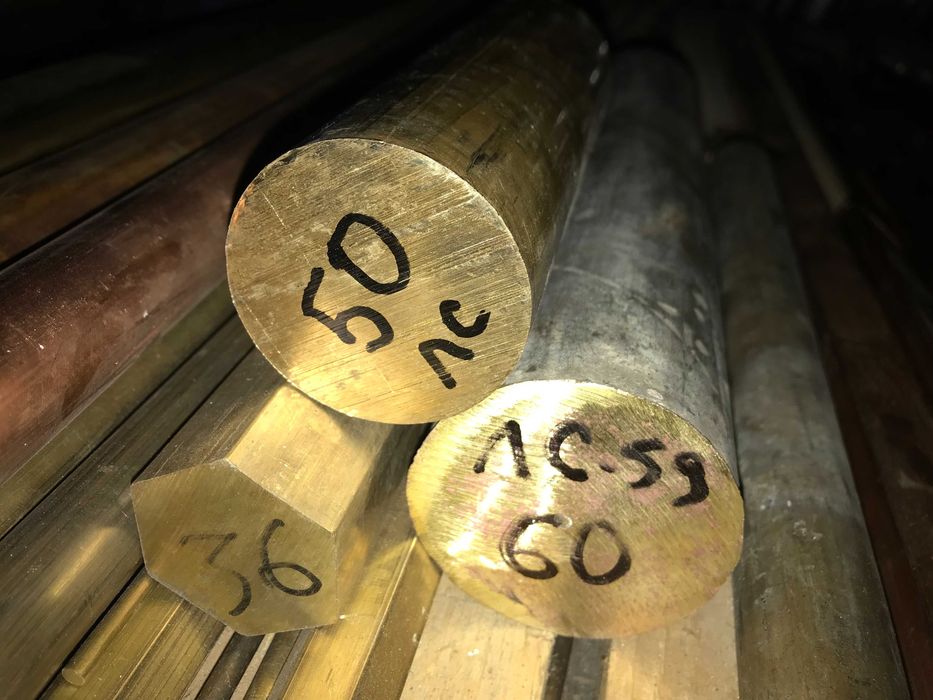 Бронза круг, латунь, мідь, алюміній, прут, болванка порізка