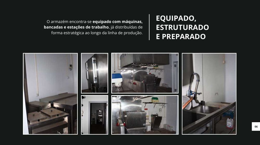 Fábrica alimentar/cozinha industrial pronta a utilizar em Sintra