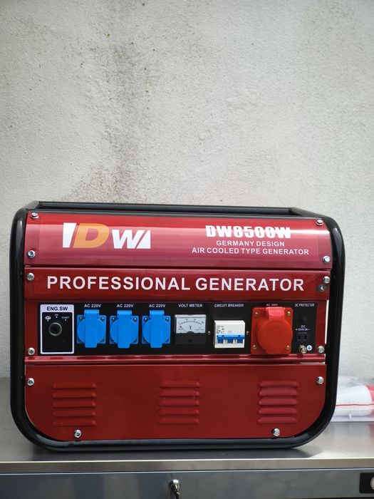 Gerador 8500w de arranque de corda monofásico e trifásico