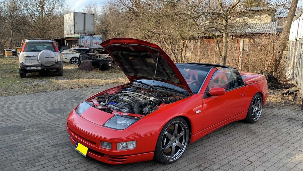 Zderzak Nissan 300ZX Z32 Twin Turbo przód TT oryginał + kratka + blachy piękny dodatek do n/a CZĘŚCI