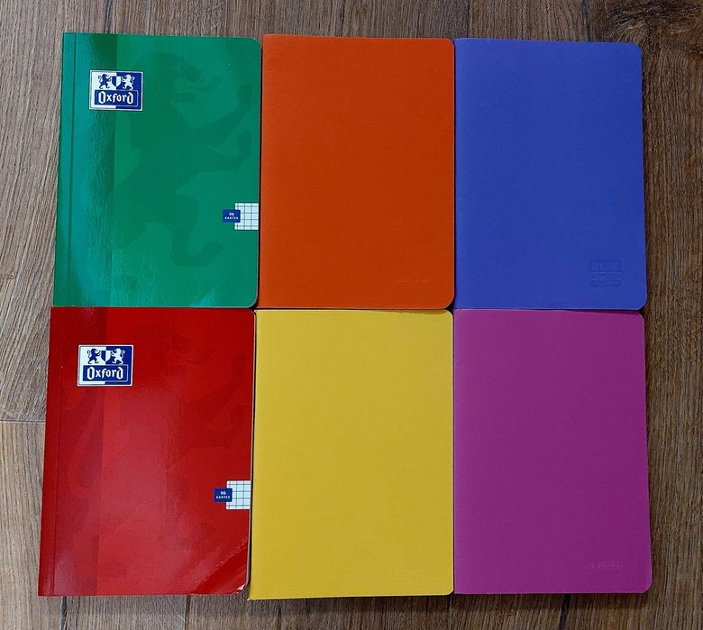 Zestaw 6x96 A5 w kratkę Oxford i Herliz Nowe