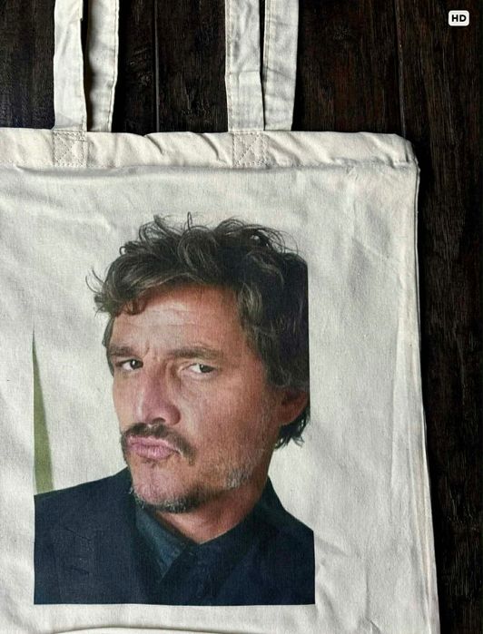 Torba bawełniana torebka tote bag bawełna Pedro Pascal
