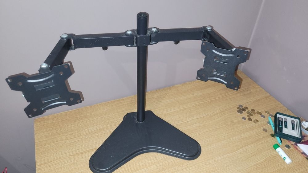 Stojak na dwa monitory VESA