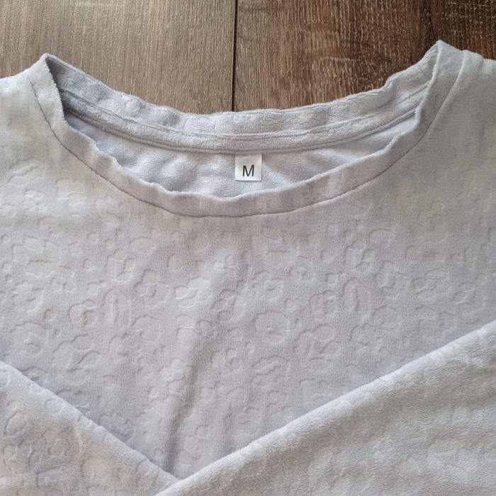 Ciepła piżama damska M szara