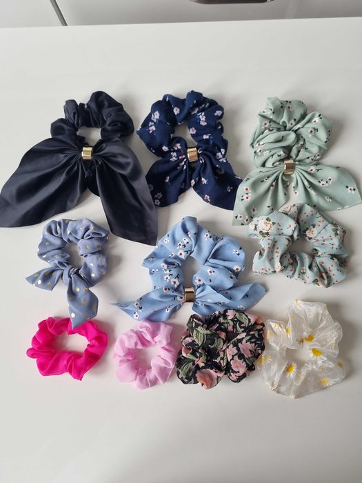 Zestaw gumek scrunchie
