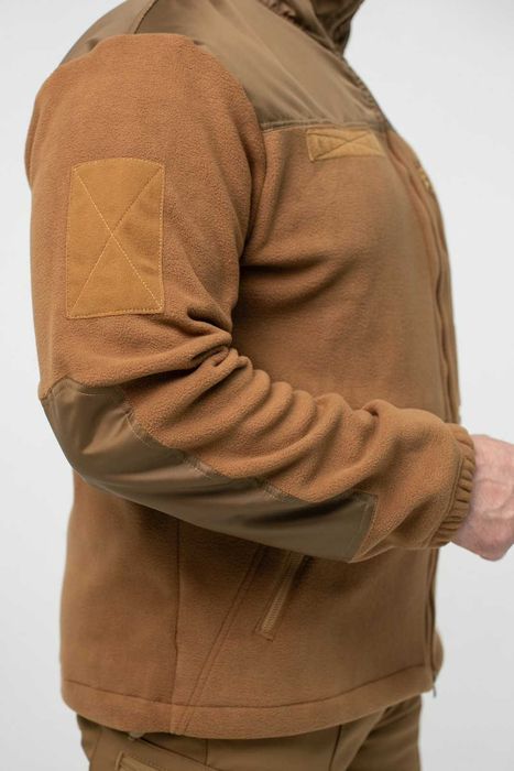 Тактична флісова кофта Військова чоловіча фліска Койот 44-60р Military