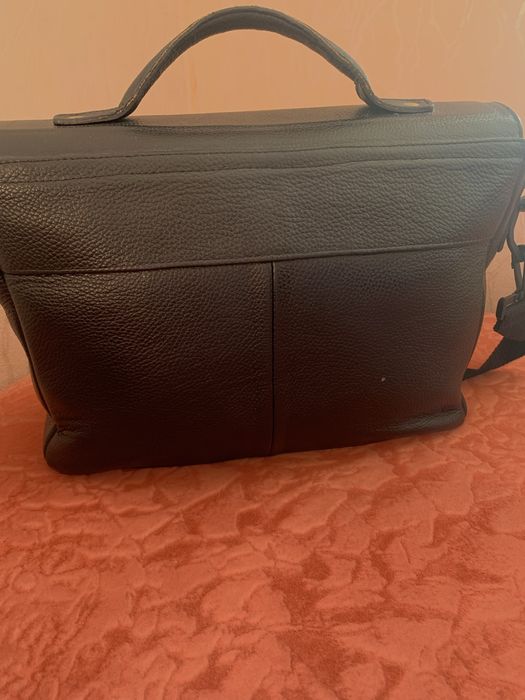 Мужской кожаный портфель производство Италия