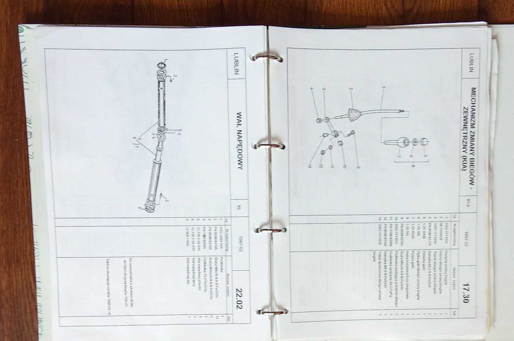 Katalog części Lublin 2 Daewoo II