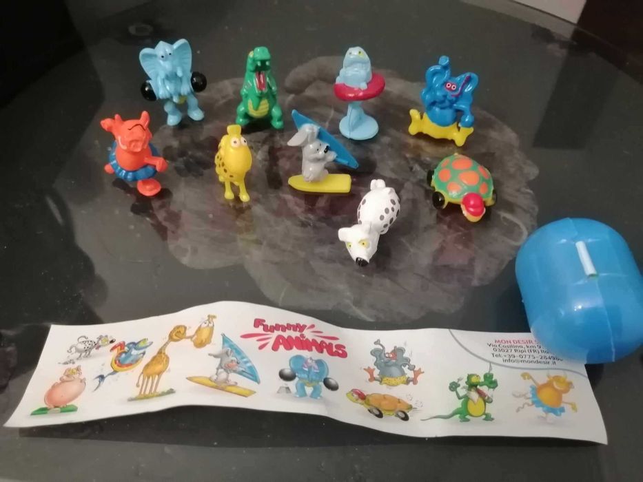 Coleção Funny Animals Collection figuras em PVC - Novos
