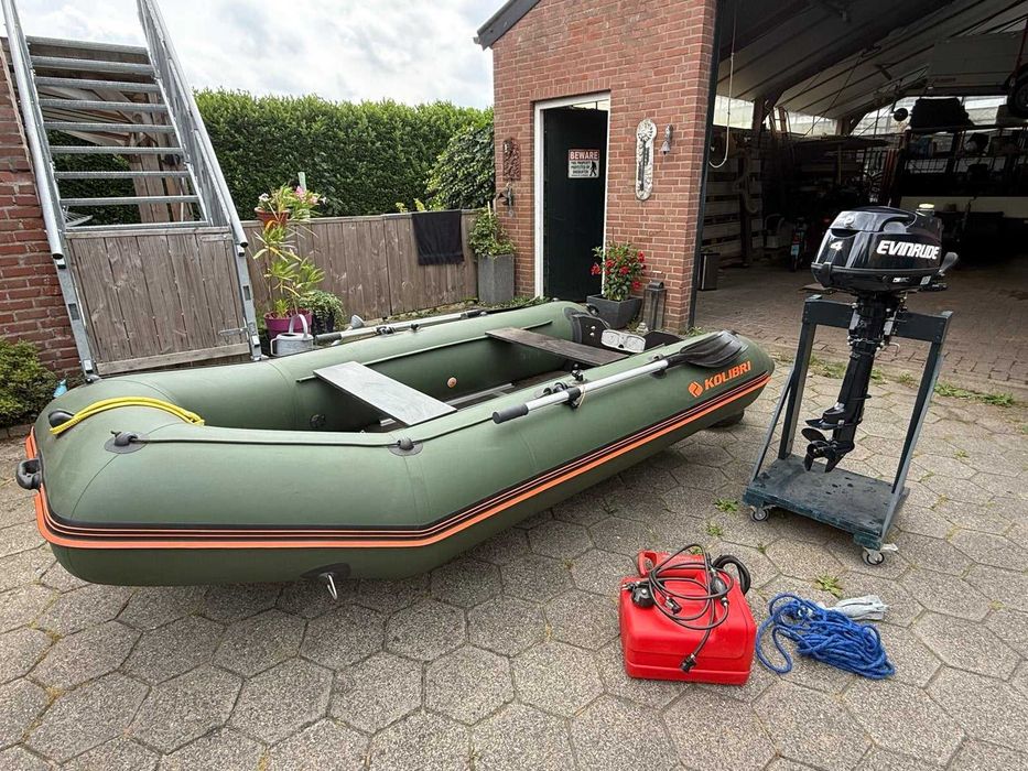 Ponton Kolibri KM-330D + silnik Evinrude 4 KM 4T