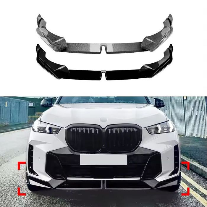 Губа БМВ Х5 Г05 губа на передний бампер BMW X5 G05 накладка бампера сплитер обвес х5 юбка элерон