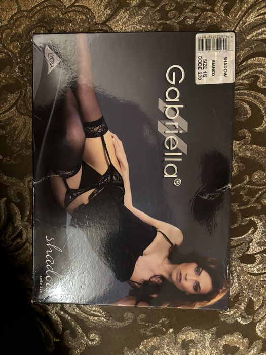 Чулки панчохи під пояс білі