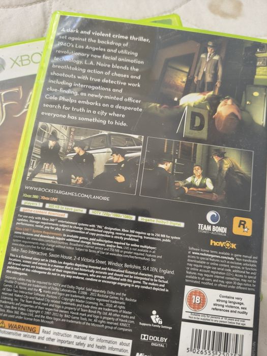 Fable 3 + L.A. Noire Xbox 360 – 2 płyty razem | Odbiór tylko osobisty