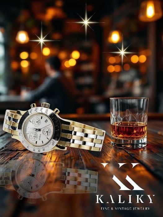 Złóty zegarek 14k męski uniseks NIEPOWTARZALNY! mw068y Warszawa