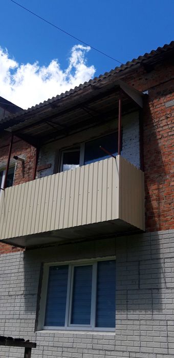 Сварка и обшивка балконов профнастилом.БАЛКОН ПОД КЛЮЧ!