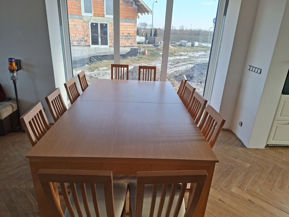 Stół jadalnia, 12 krzeseł, bilard