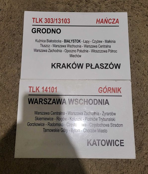 Dwie tablice relacyjne