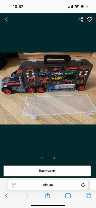 Трейлер Dickie з машинками