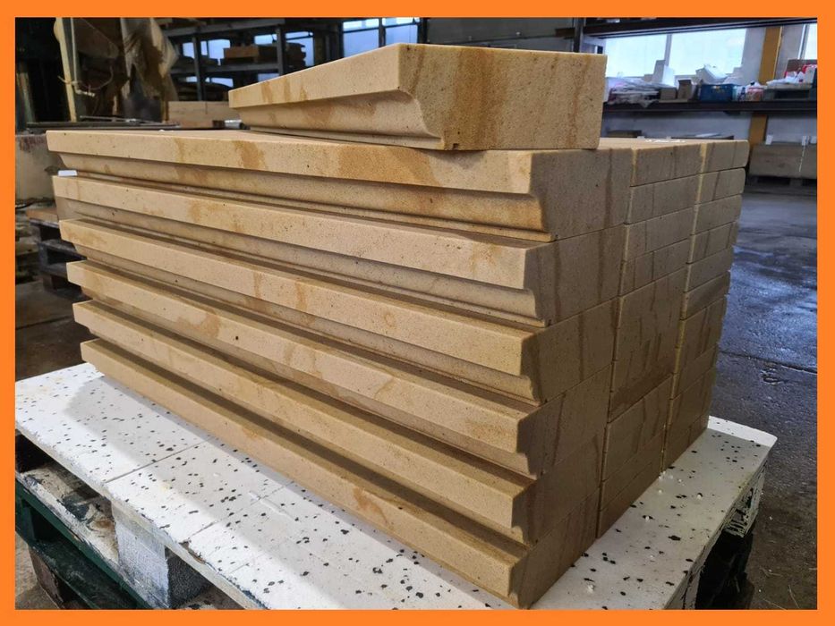 45. Parapet zewnętrzny z piaskowca P11 |100×20×8 cm| Kamień naturalny